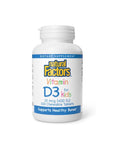 Vitamina D3 para Niños Sabor Fresa 10 mcg (400 IU) (100 tabs masticables), Natural Factors