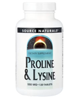 Prolina y lisina, 120 tabletas