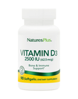 Vitamina D3 2500 U, 90 cápsulas