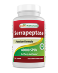Serrapeptasa 40000 SPU, 180 cápsulas