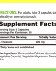 L-Theanine, 200 Mg, 60 Cápsulas
