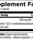 L-5-MTHF 1000 mcg, 120 cápsulas
