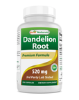 Raíz de diente de león 520 mg, 250 cápsulas